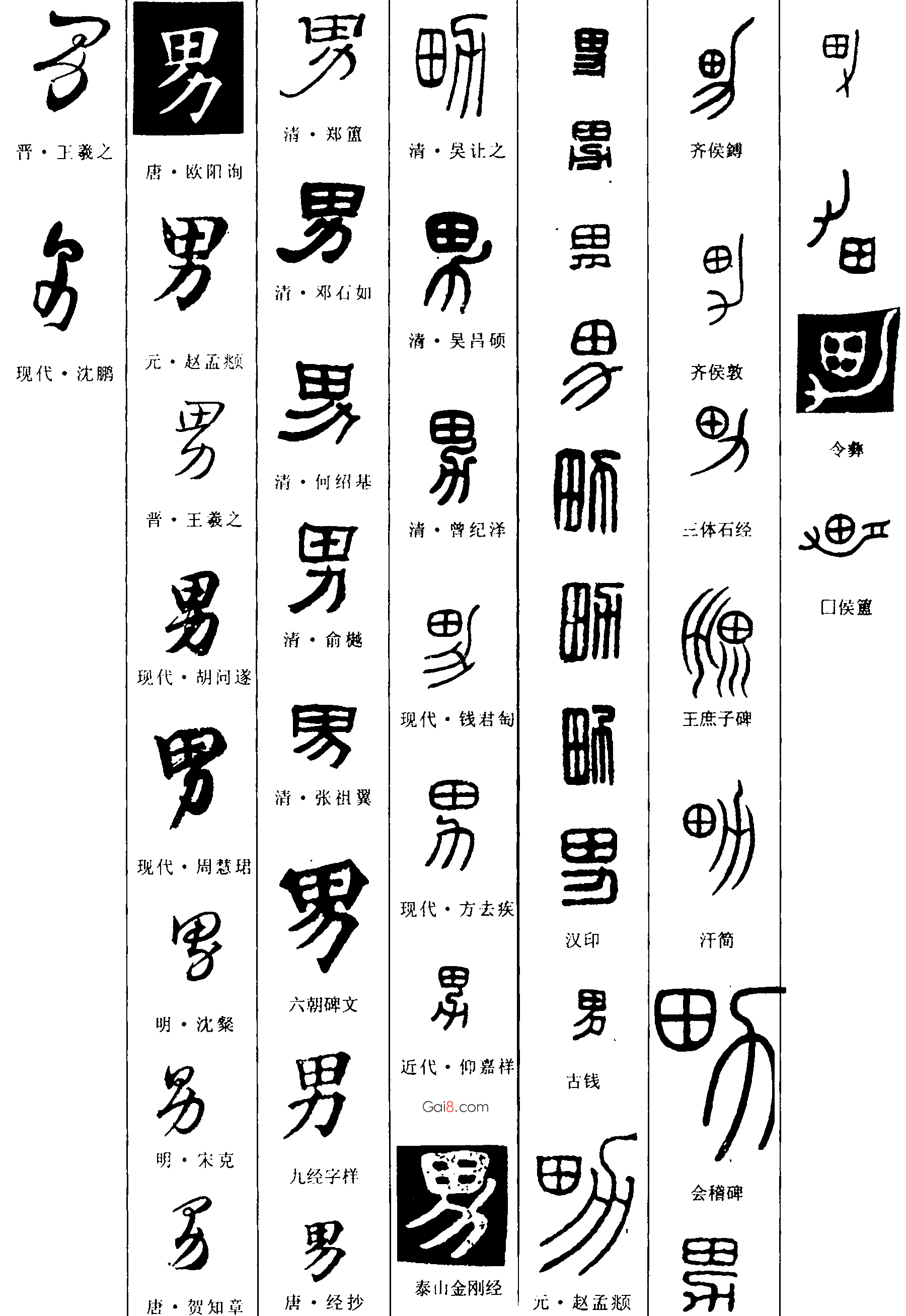 男字