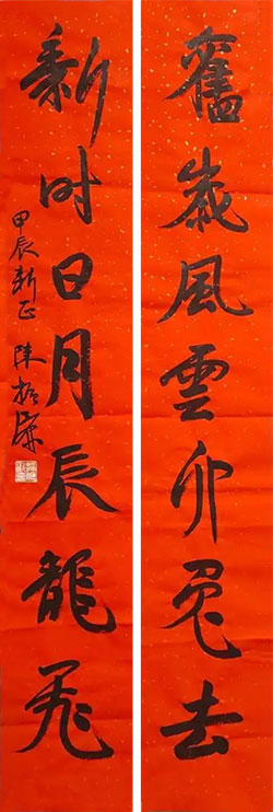 旧岁风云卯兔去，新时日月辰龙飞