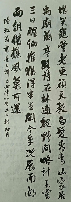 堪笑龟堂老更顽，天教白发看青山