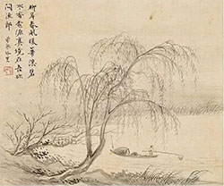 柳岸春风暖，花溪碧水香