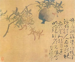 略着胭脂染一堆，蛟潭锦蚌挂人眉