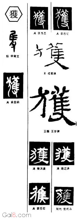 获书法