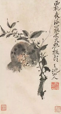 西施夜浴罢，吹火照梳头